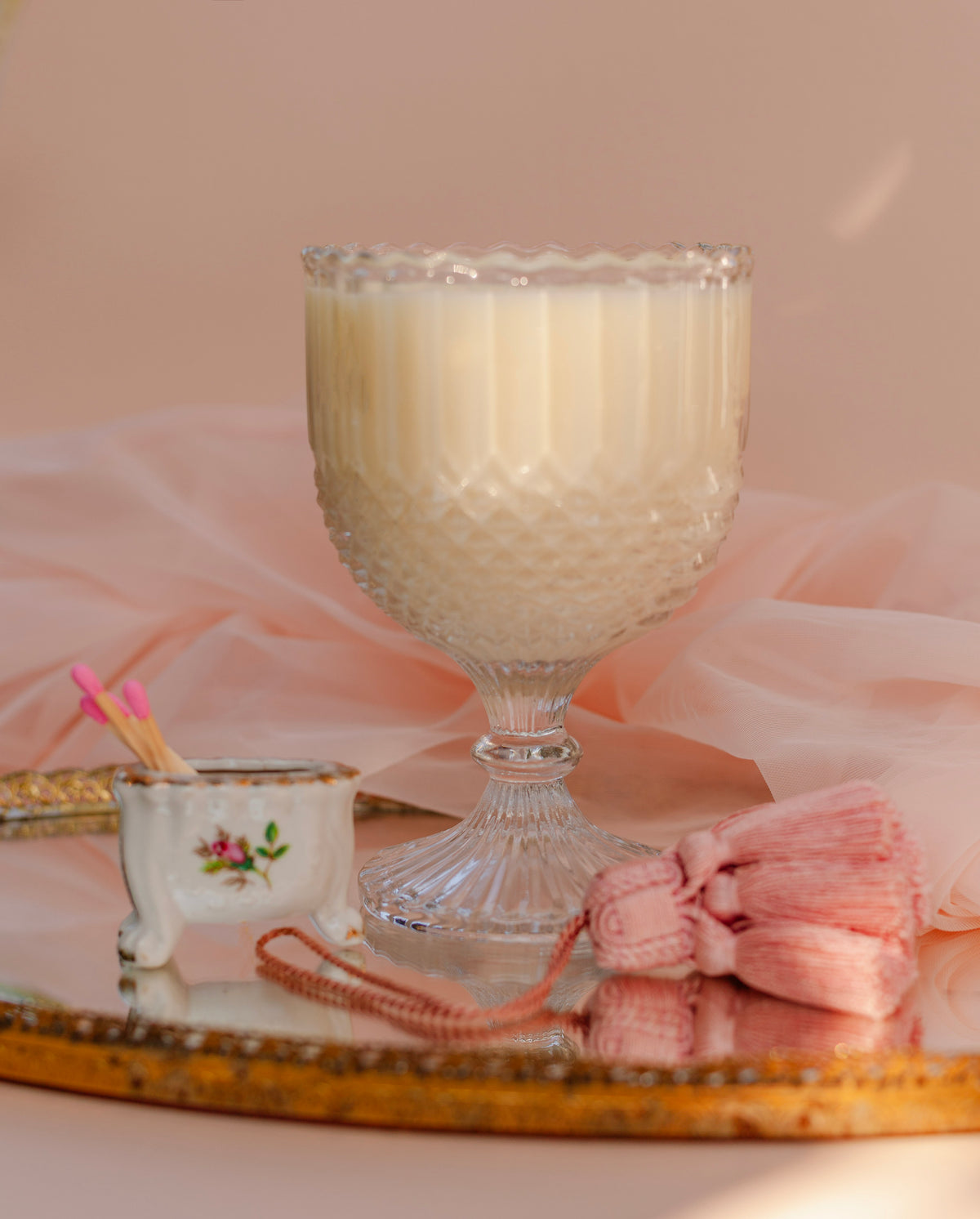 Rosalie Vintage Porcelain Match Holder