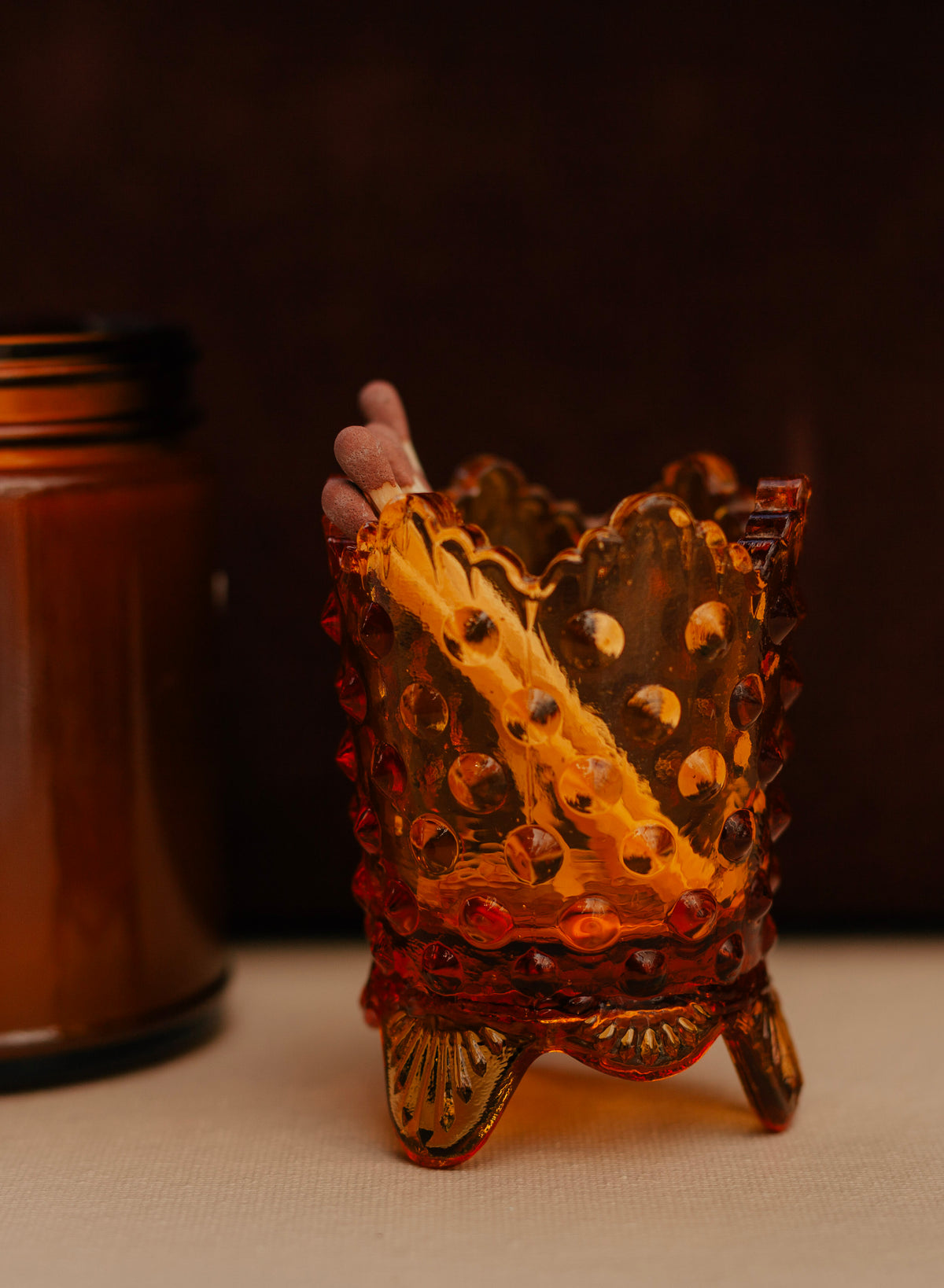 Theda Vintage Match Holder