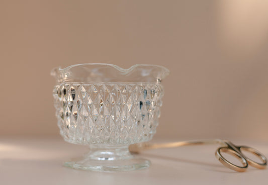 Estelle Vintage Pedestal Glass Custom-Poured Candle