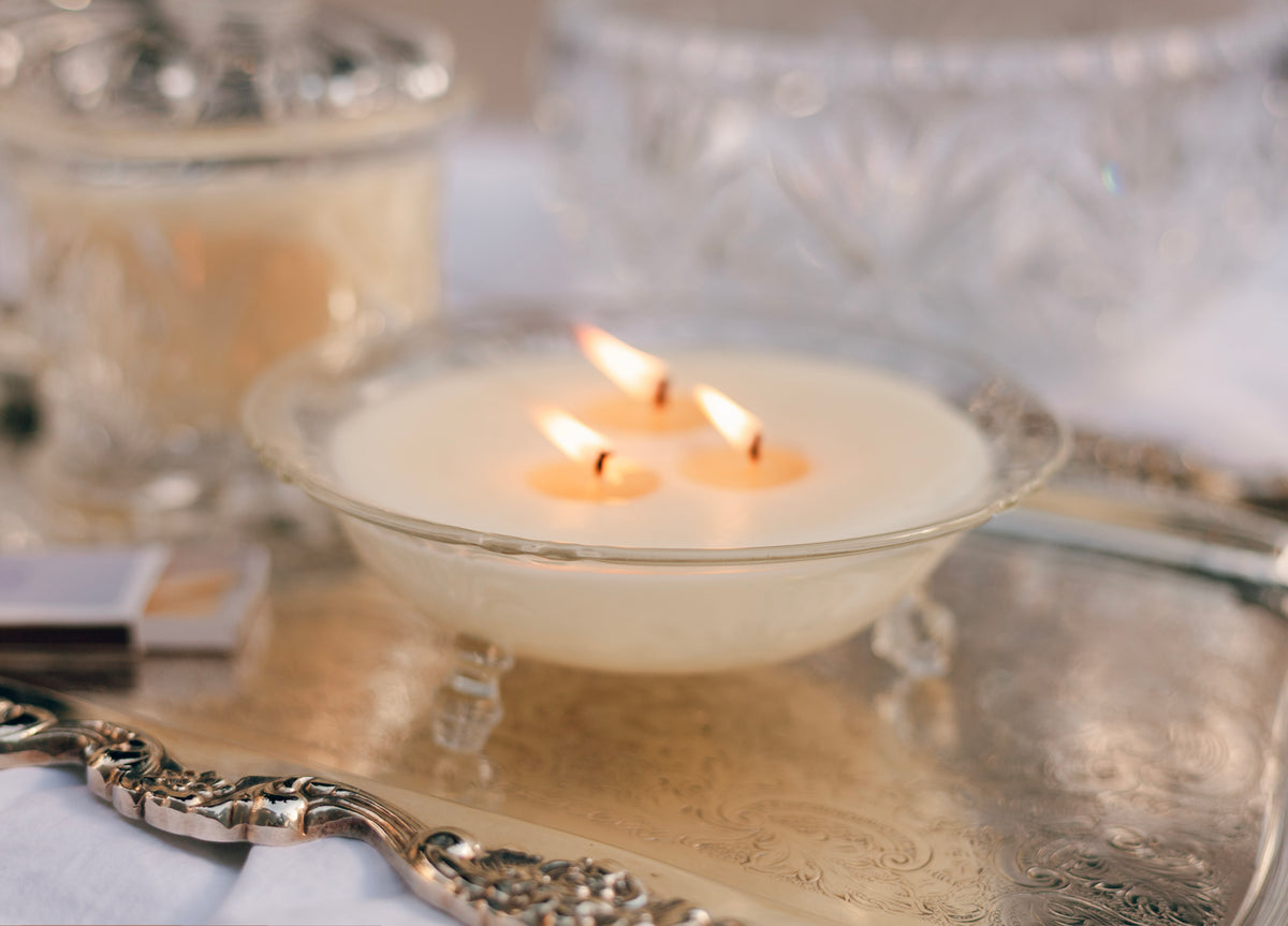 Mariette Vintage Glass Custom-Poured Candle