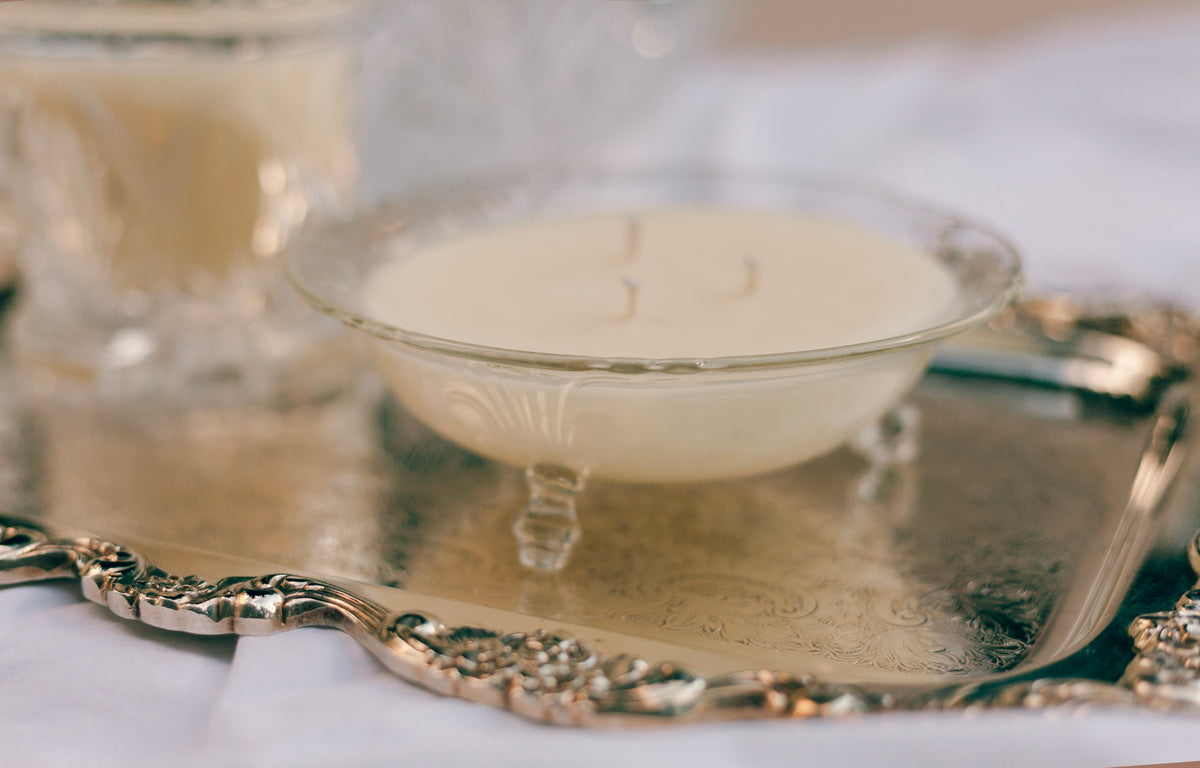 Mariette Vintage Glass Custom-Poured Candle