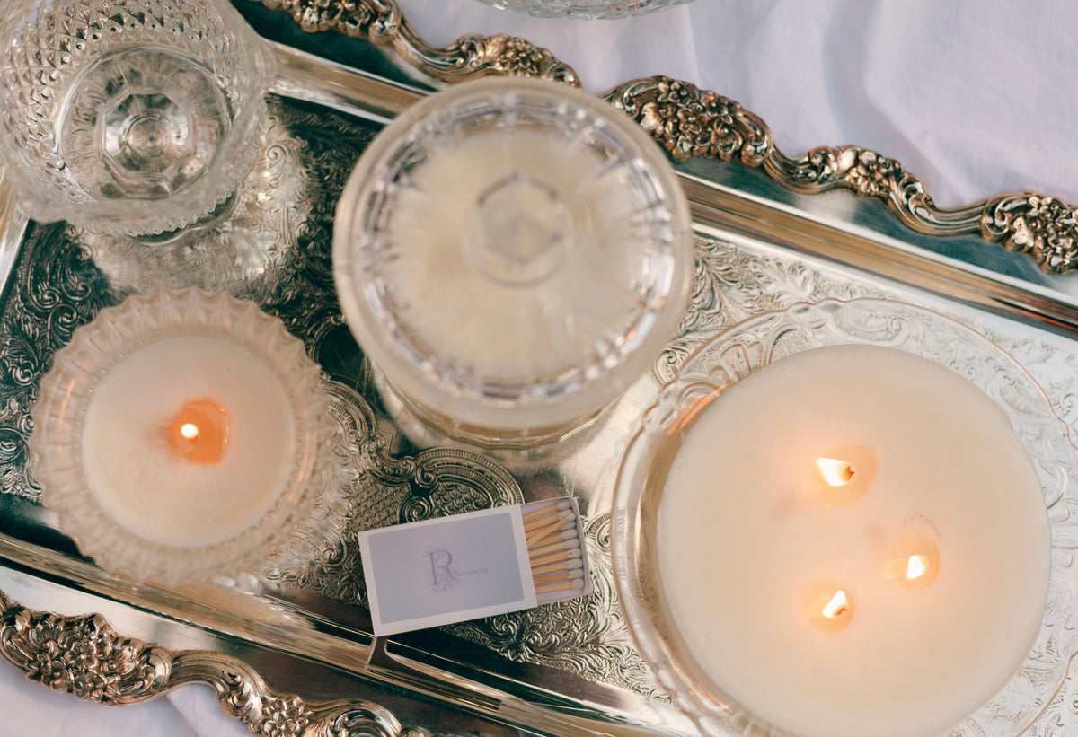 Mariette Vintage Glass Custom-Poured Candle