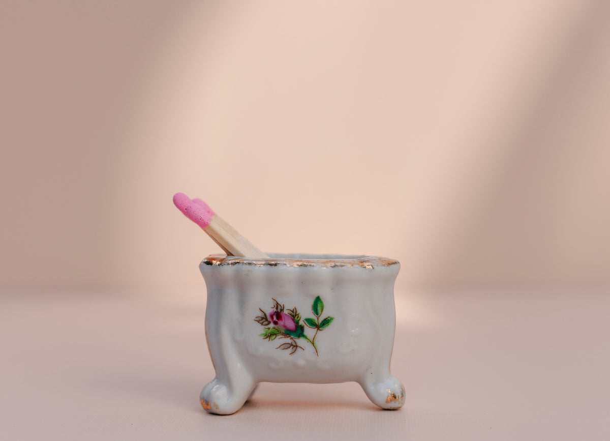 Rosalie Vintage Porcelain Match Holder